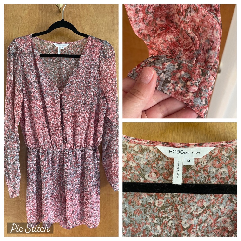BCBG Floral Romper